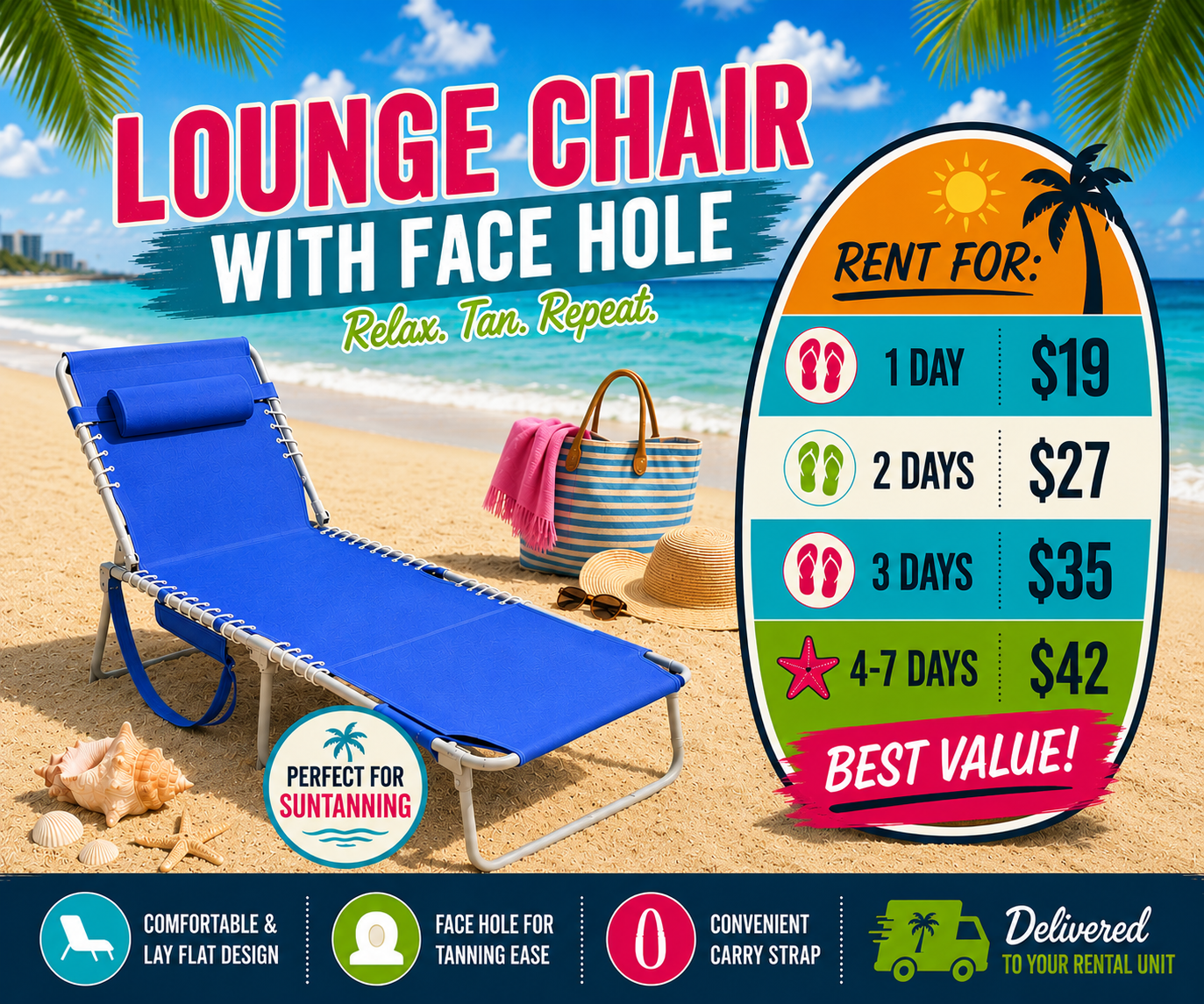 master lounge chair with face hole