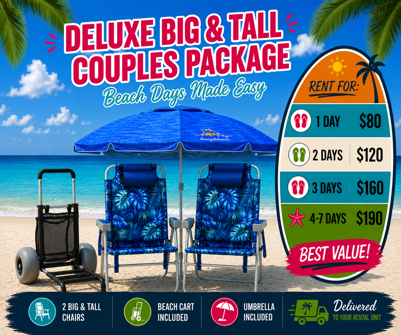 Deluxe Big and Tall Couples Package Master