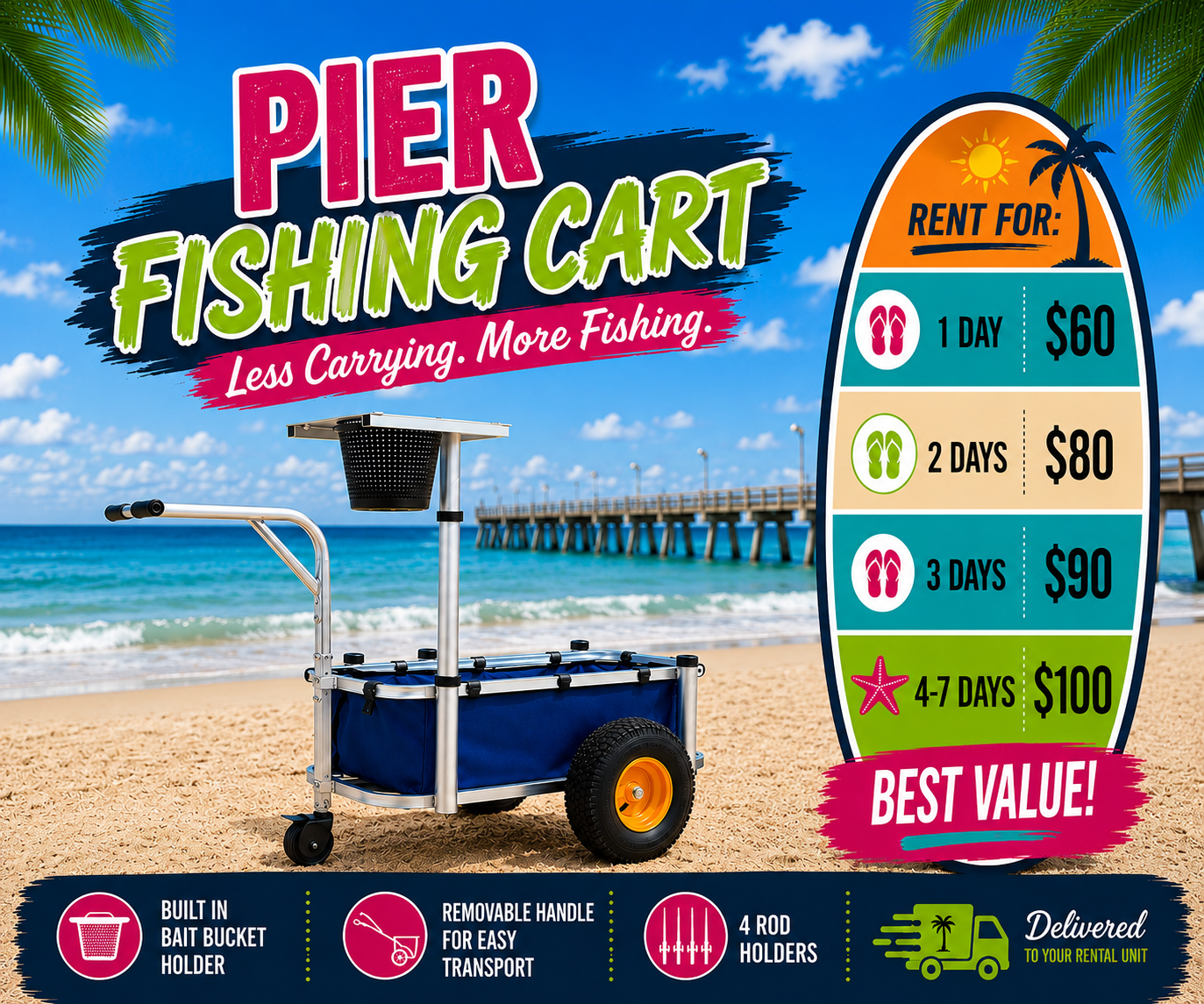 Pier Fishing Cart Master